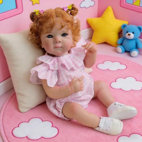RXDOLL Muñecas realistas de bebé Reborn de silicona de cuerpo completo Bettie de 18 pulgadas, muñeca de bebé recién nacida de la vida real de vinilo con accesorios de juguete para regalos de más de 3