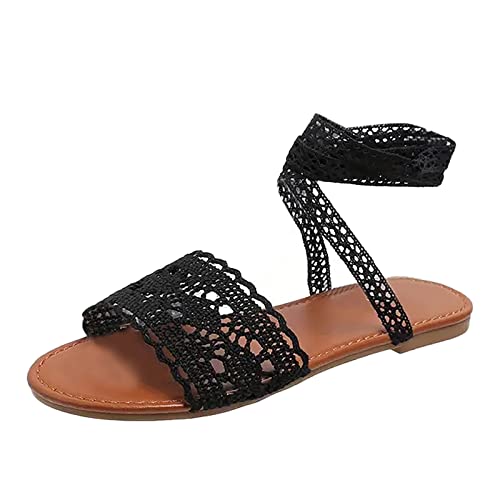 Generico Donna Sandalo Casual Con Cinturino Alla Caviglia Estate Stringata