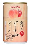ゴールドパック 食べるピーチミックス 【国産もも 国産りんご あらごし食感】 160g ×20本