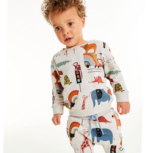 Image of GFQLONG Toddler Boy Sweatshirt 2T 3T 4T 5T Long Sleeve Shirts Boys Sweater | cotton Dinosaur Cartoon Pullover Crewneck Sweatshirt,toddler boy sweaters tops,kids fall winter clothes
