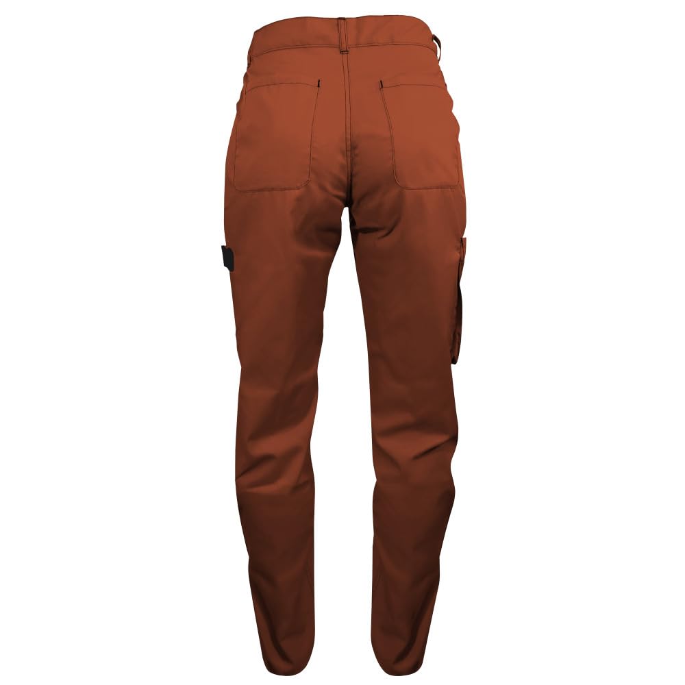 Pantalon de Travail Femme Terracotta Résistant, Confortable et Tendance - Bricolage et Jardinage