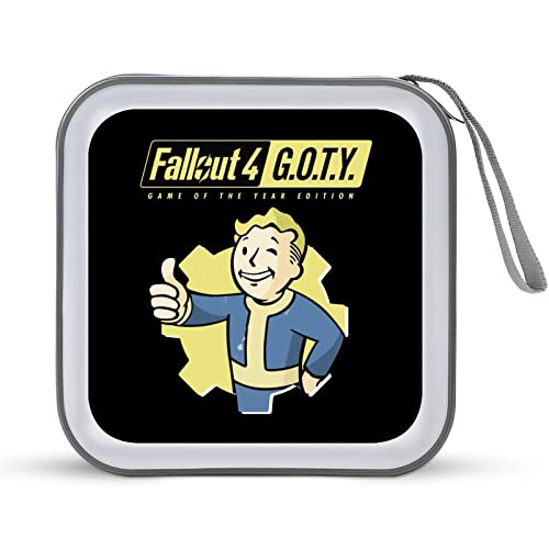 CDケース フォールアウト Fallout 4 DVDケース CD/DVD収納バッグ ディスクケース CD収納ボックス 40枚収納 Blu-rayケース メディアケース 両面収納 おしゃれ 防水 大容量 小型 持ち運び便利 薄型 ファスナー付 旅行 自宅