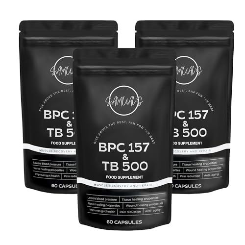 BPC 157 en TB 500 Capsules Triple Bundel - Bevat Eigenlijk Extreme Niveaus van BPC 157 en TB 500 - Een Werkelijk Adembenemende Doorbraak in Herstel van Verwondingen en Groei - 1000mcg peptiden