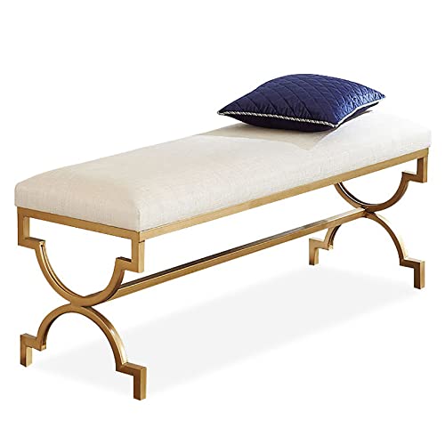 Taburete tapizado para entrada con asiento de almacenamiento para mejorar la decoración del hogar