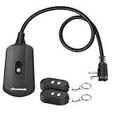DEWENWILS Remote Control Outlet with 2 Wireless Remotes, Weatherproof Remote Control Light Switch,...