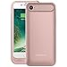 iPhone 7 Battery Case, Nero7 120% Extra Charging Power Extended Portable Slim Protective Charger Juice Pack (Rose Gold)