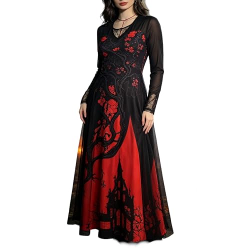 Renaissance Dress Halloween Costumes Treehouse Thorns Witch Gothic Dresses - image 3
