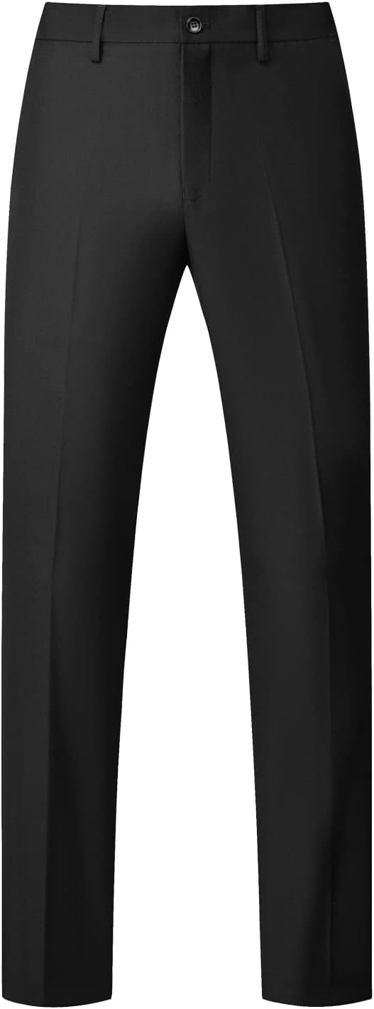 UNINUKOO Mens Suit Slim Fit 1 Button 2 Piece Wedding Party Holiday Solid Color Tux Suits for Men - Image 7