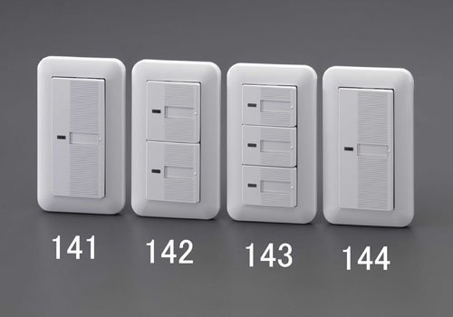 エスコ(ESCO) 埋込ほたるスイッチ(片切/トリプル) 100V/15A EA940CF-143