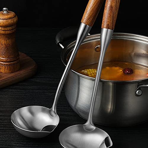 Cabilock Filtro de óleo de cozinha, colher de sopa, colher de sopa, filtro de óleo, colher de aço in