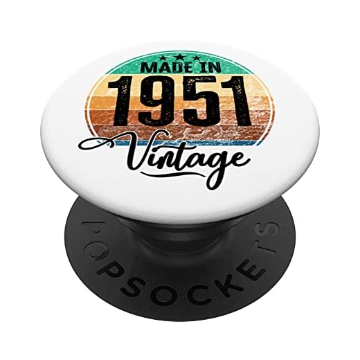 Cumpleaños Vintage Año de nacimiento 1951 Cumpleaños bday PopSockets PopGrip Intercambiable