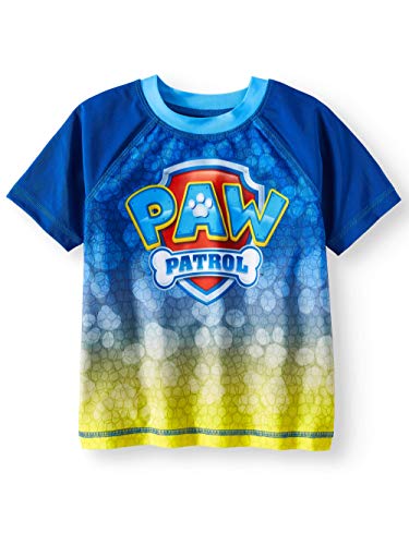 Paw Patrol Toddler Boys Blue Rash Guard - 2T