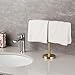 GERZWY Modern Hand Towel Holder Tree Rack Free Standing SUS 304 Stainless Steel Countertop Towel Ring, Brushed PVD Zirconium Gold DZY06-BZ