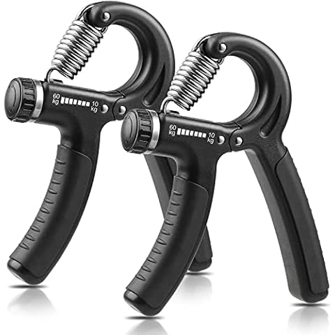 Grip Strengthener,Hand Exerciser Grip 2pcs,5-60kg Hand Grip Strengthener Adjustable Exerciser Grip Strength Trainer for Improved Strength & Grip ,Hand Gripper Perfect for Athletes to Muscle Cover