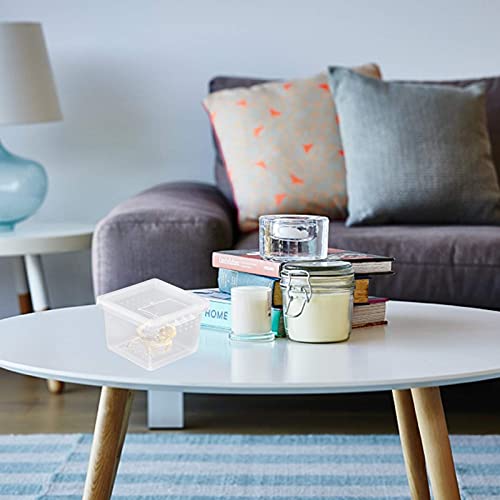 M I A 10 stks Reptiel Doos Acryl Kleine Reptiel Fokken Doos Insect Voeding Doos voor Snake Spin Hageis Centipede (Kleur… - Afbeelding 8