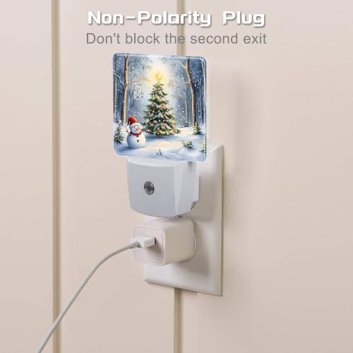 Image of Night Light, Dusk to Dawn Night Light Plug in, Christmas Snowman | Christmas Night Light for Kids,0.5w Energy Saving,Sleep Friendly,Nightlight for Hallway Stairway Kitchen Bedroom