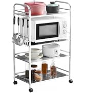 Amazon.co.jp: ZenVision キッチンワゴン キャスター付き 3段 幅60