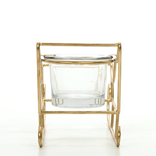 Hosley 5.5 Inch Long Sleigh Tea Light Led Candle Holder. Makes A Great Decor For Christmas Winter Wedding Gift Or Home Decor Aromatherapy Spa O9 #TOP4