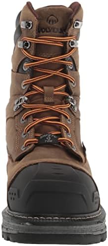 Wolverine Men's Hellcat Ultraspring Heavy Duty 8" Waterproof Composite Toe Construction Boot, Chocolate CHIP, 13 | Image 1