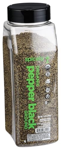 Spicely Organic Pepper Black Ground 14 Oz