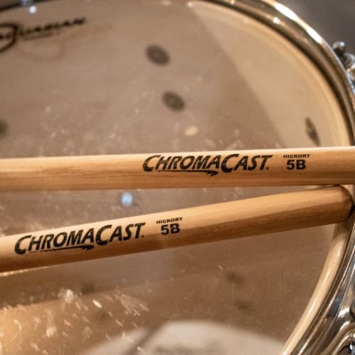 ChromaCast 7A USA Made Hickory Drumsticks 36 Pares - Punta de Madera - Perfectas para bateristas principiantes, intermedios y profesionales - Madera premium de Hickory americana miniatura 4