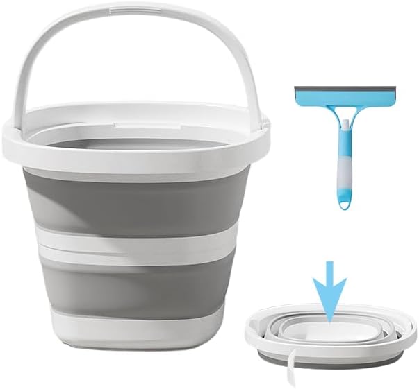 10L Collapsible Car Wash Bucket for Buick Century 2000-2005, 3-in-1 Car Wash Kit with Windshield Wipers & Car Wash Mop,Bucket and Wiper Package