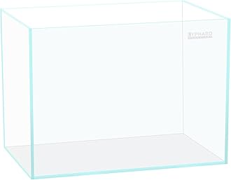 4.7 Gallon Rimless Aquarium, Ultra Clear Glass Low Iron Aquarium Tank, Small Fish Tank for Betta, L15.7×W5.9×H11.8 Inches Thickness 5mm with EVA Foam Mat Included