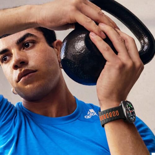 Odbeai Pulseira esportiva para Galaxy Watch Ultra, compatível com Samsung Watch Ultra, pulseira de s