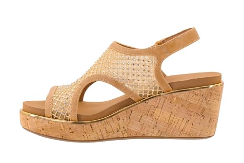 Image of Corkys Footwear Womens Carley Wedges, Featuring Corkys EVA Foam Cushioned Insoles, A 2.5 Inch Heel, Lightweight For All Day Wear, And Hook And Loop Closure