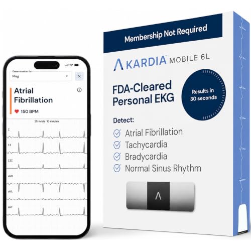 KardiaMobile 6-Lead Personal EKG Monitor