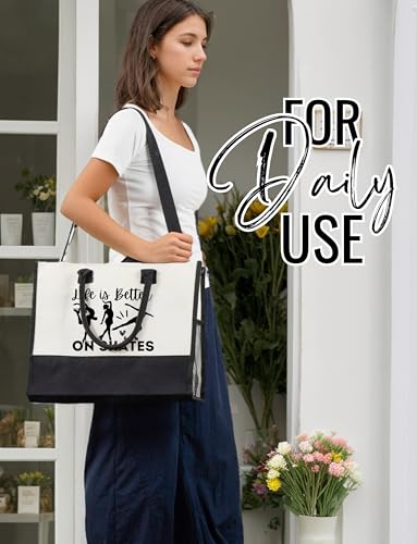 Bolso Tote para amantes del patinaje artístico miniatura 3