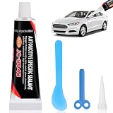 flintronic Pâte à Joint Noire Silicone, Mastic d'Étanchéité Voiture, Colle Carrosserie et Colle Pare Brise, Résistant Haute Température et Imperméable pour Joints Automobiles, 30ML