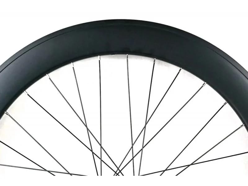 Roue Arrière Santafixie 700C 60 mm – Frein à Rétropédalage – Pignon 16 Dents – Aluminium – Profil Haut (Noir)