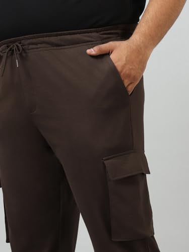 Image of Bewakoof Air 1.0 Men's Solid Oversized Plus Size Joggers
