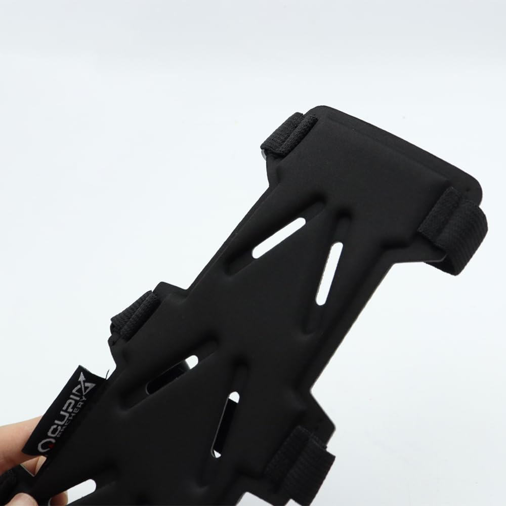 Sarini Protector de Brazo de Tiro con Arco Ajustable Protector de antebrazo con 3 Correas Hebillas Protector de Brazo para arqueros para Caza y Tiro al Blanco — view 4
