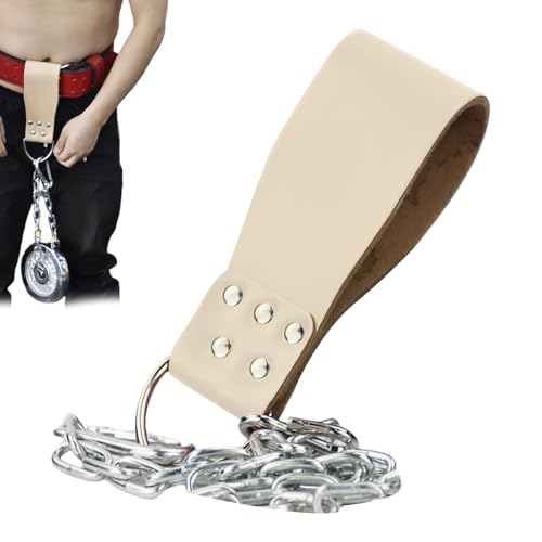 Cinturón de inmersión con cadena | Cinturón de levantamiento de pesas con cadena de acero - Accesorios de entrenamiento de fuerza para hombres y mujeres, accesorios de entrenamiento resistente para
