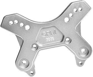 GPM Upgrades Aluminum 7075-T6 Front Shock Tower for 1/8 4WD Typhon 6S BLX Brushless Buggyï¼ˆARA106046ï¼‰/ Typhon 6S BLX Burshless Buggy /V5 4WD BLX Buggyï¼ˆARA8606V5ï¼‰ RC Car (Silver)