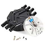 Ignition Distributor Cap and Rotor Kit Compatible with GMC Chevrolet Trucks V6 4.3L Vortec - 1996-2005 Astro Blazer, 1996-2001 Jimmy and more | Replace DR475 DR331 D465 D328A 10452457 10452458