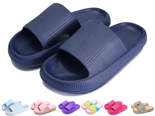 Ciabatte da bagno per ragazzi e ragazze, scarpe da bagno originali Cloudyzz, ciabatte nuvola, unisex, per bambini, antiscivolo, estive, da giardino, infradito, 01 D, 28/29 EU