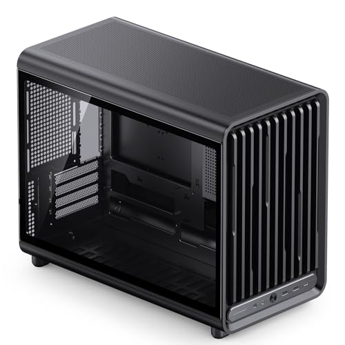 Image of JONSBO D33 Black Micro ATX PC Case,High Airflow MATX case with Tempered Glass Panel,9 Fan Positions,High Compatibility,Supports MATX BTF MB, 435mm GPU /360AIO /172mm Air Cooler,ATX /SFX PSU,Black