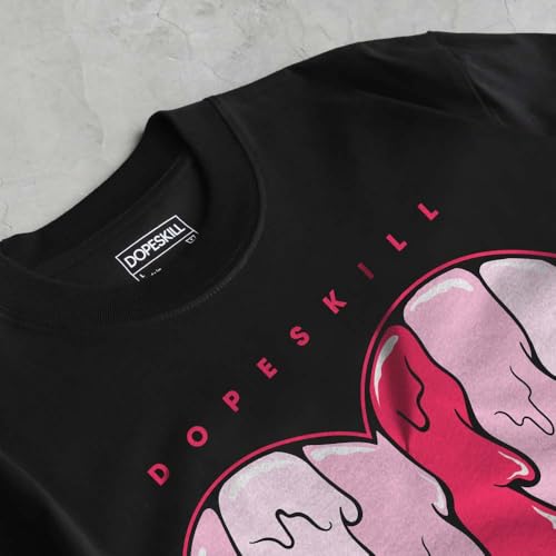 Image of DopeSkill Graphic Tee Streetwear Hip Hop Hypebeast Unisex T-Shirt Sneaker Colour Matching Shirts Rapper Mouth