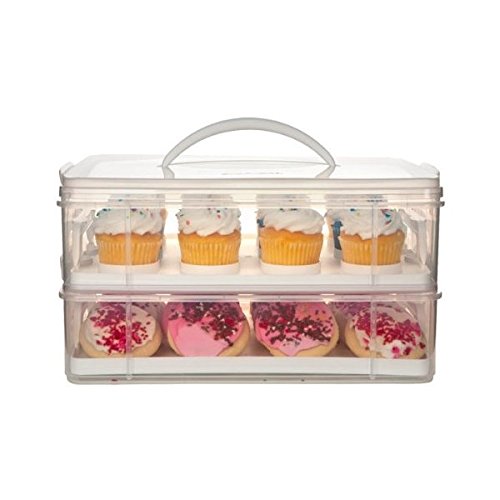 Amazon.com: Snapware 1098736 2-Layer Cupcake Holder Carriers (2
