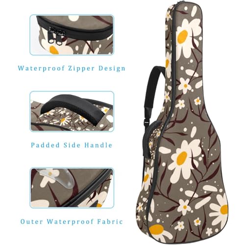 Housse imperméable en tissu Oxford pour guitare acoustique avec bandoulière et poches, motifs texturés élégants 109 x 42,9 x 11,9 cm, Multicolore 5., 42.9×16.9×4.7 in, Sac de transport tendance pour - Les Beatles, Paul McCartney, John Lennon, RIngo Starr, George Harrison Housse imperméable en tissu Oxford pour guitare acoustique avec bandoulière et poches, motifs texturés élégants 109 x 42,9 x 11,9 cm, Multicolore 5., 42.9x16.9x4.7 in, Sac de transport tendance pour – Image 5