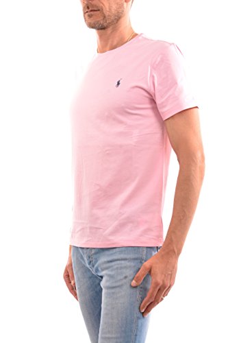 Image of Polo Ralph Lauren Mens Crew Neck T-shirt (Large, Carmel Pink)
