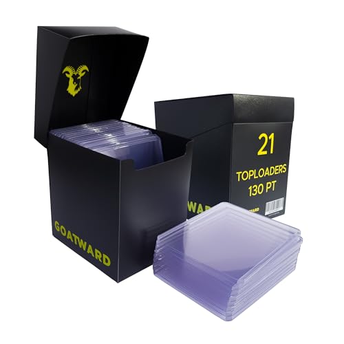 Toploaders 130PT + Deck Box Negro - Pack 21 Toplaoders para
