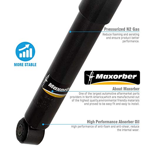 Maxorber 2 Pair Shocks Absorbers Struts Compatible With 1998-2002 For Honda Passport,1998-2000 For Isuzu Amigo,2002-2004 For Isuzu Axiom,1998-2004 For Isuzu Rodeo With 344299 344298 Auto Shocks Kits #TOP2
