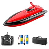 FAPAO 800 Remote Control Boats 2.4G 20km/h RC Boat RC Gift for Adults with Bag 2 Battery