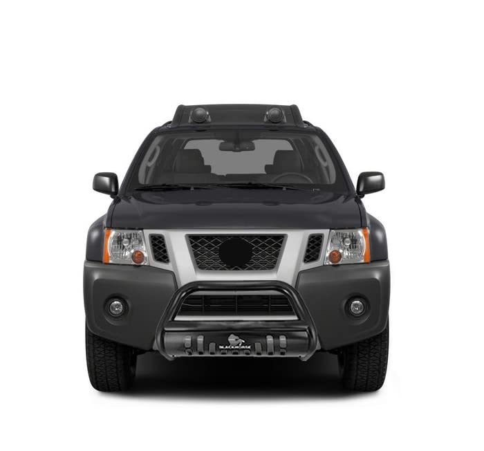 Image of Black Horse Bull Bar Skid Plate Black Compatible with 2005-2021 Nissan Frontier|2005-2007 Nissan Pathfinder|2005-2015 Nissan Xterra-CBB-NIB4201SP