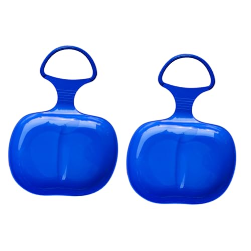 POPETPOP 2 Pack Thicken Sleds Seat for Grass Skiing Snow Sleds Outdoor Slider Safe Comfortable Design Random
