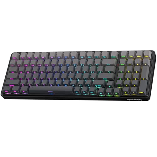 Image of Redragon K744 GB PRO 99 Keys Wireless Gasket RGB Gaming Keyboard, 3-Mode Mechanical Keyboard w /Hot-Swap Socket, Gradient PBT Keycaps & 5-Layer Noise Dampening, Custom Linear Switch